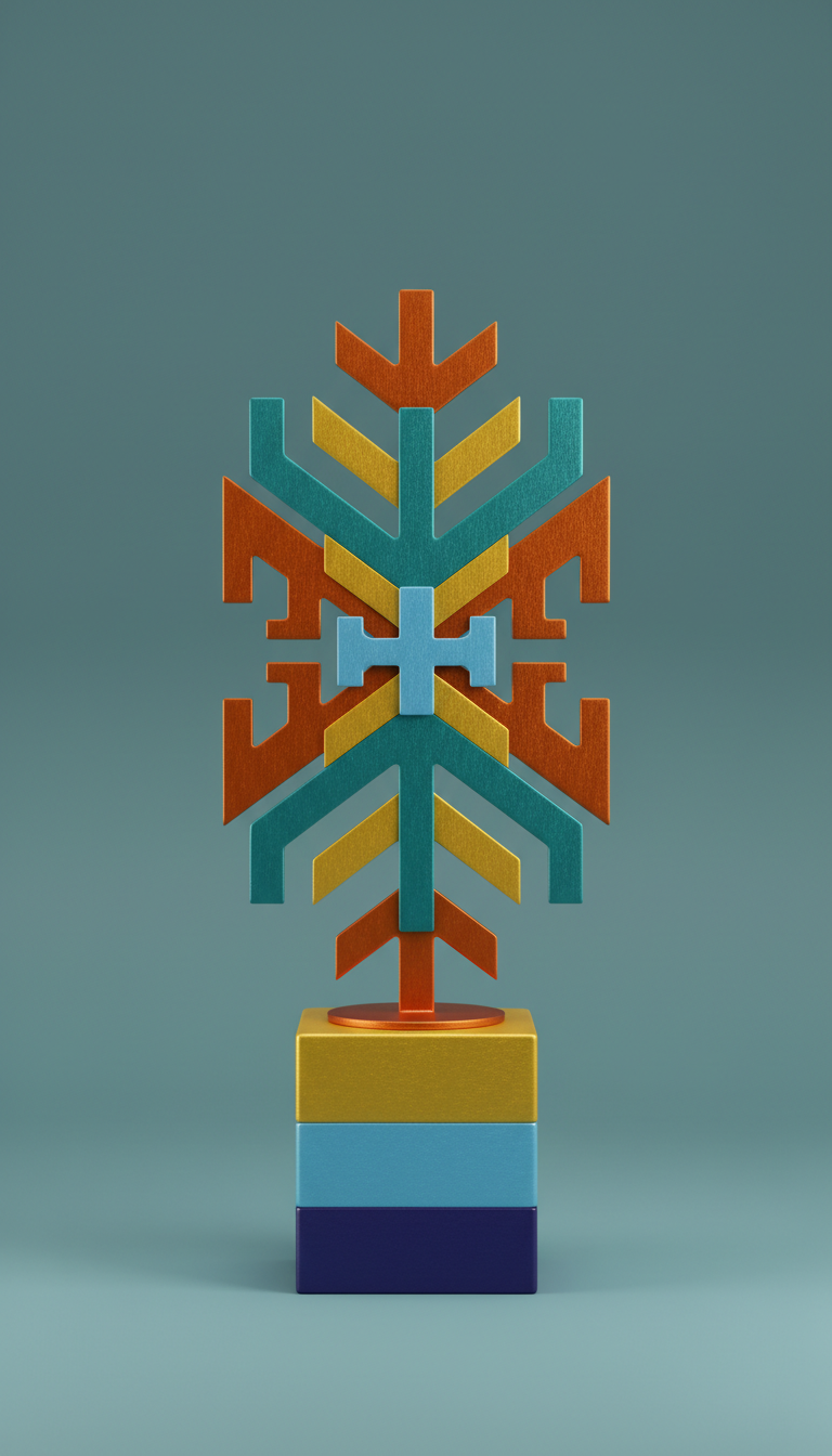 sculpture vèvè esprit sur socle
