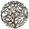 Arbre de Vie — art mural en métal (tambour), 24 po
